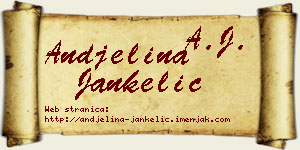 Andjelina Jankelić vizit kartica